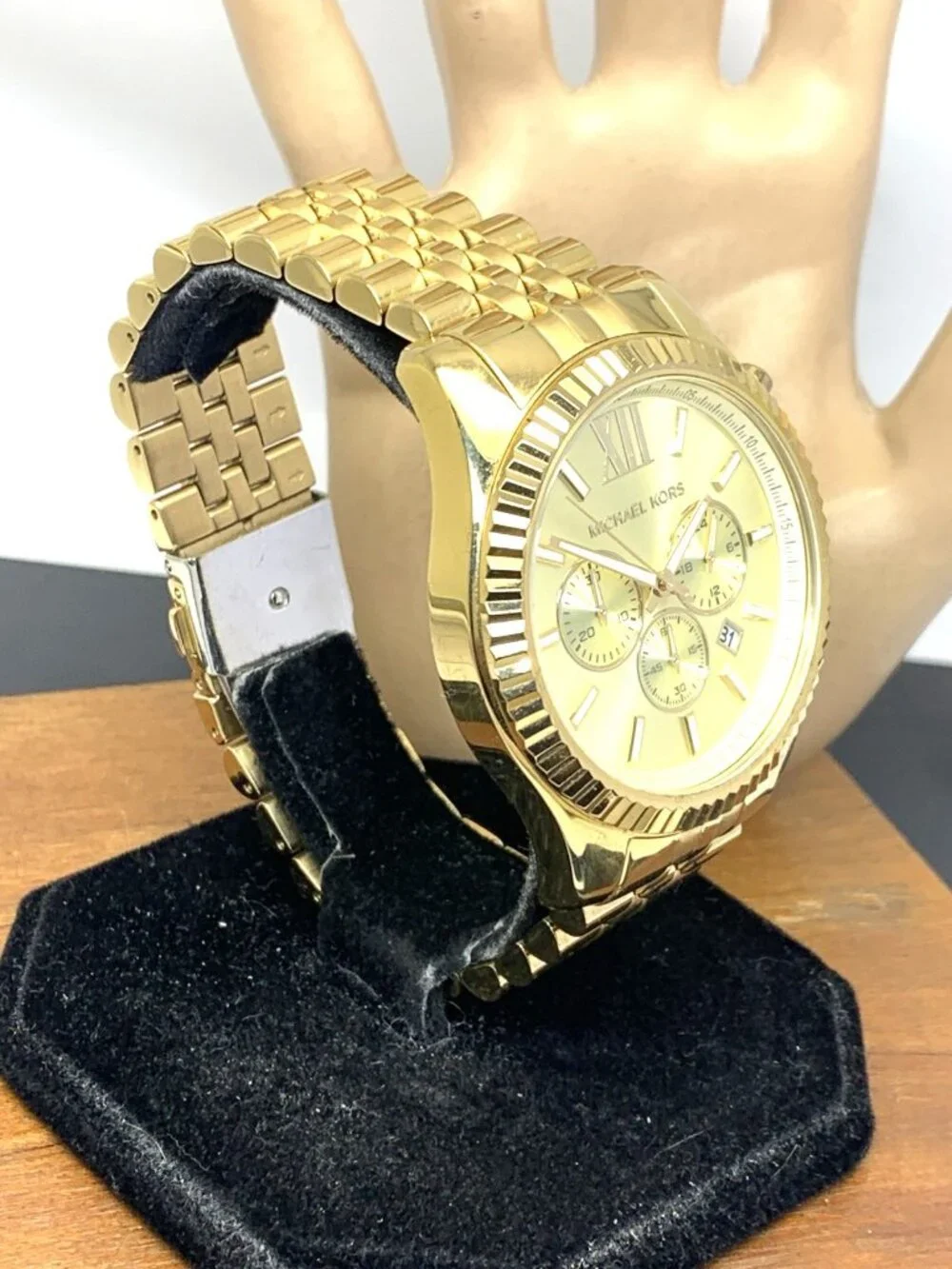Michael Kors Men's Watch MK8281 Quartz Chronograph Gold Stainless Steel 45mm